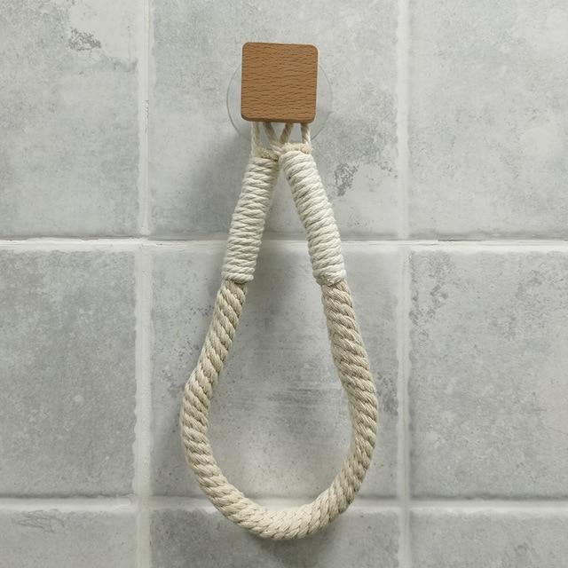 Multipurpose Vintage Bathroom Stick-On Hanging Rope - Image 14