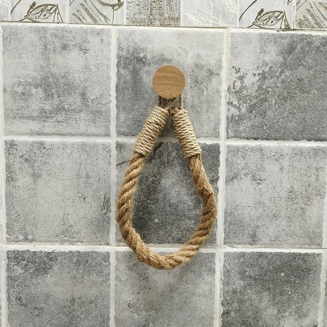Multipurpose Vintage Bathroom Stick-On Hanging Rope - Image 4