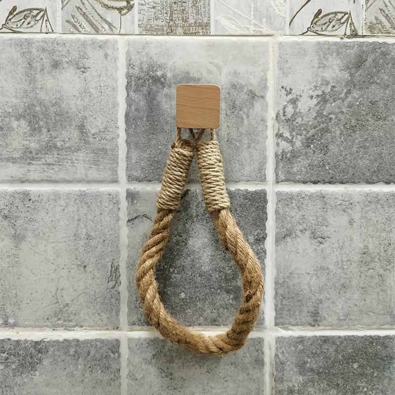 Multipurpose Vintage Bathroom Stick-On Hanging Rope - Image 9