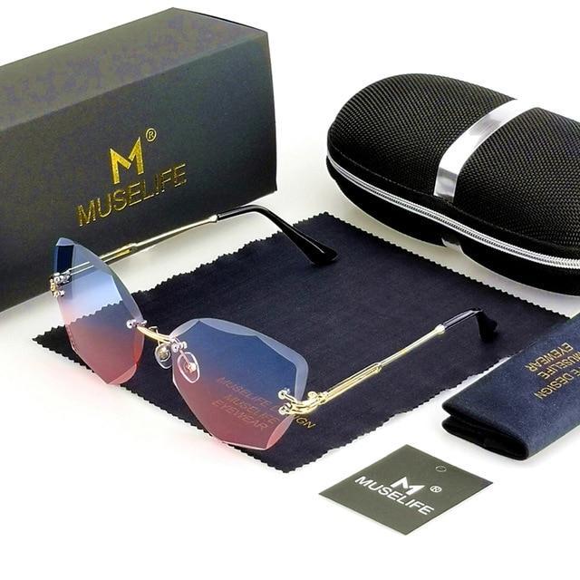 MUSELIFE™ Rimless Crystal Sunglasses For Women - Image 4