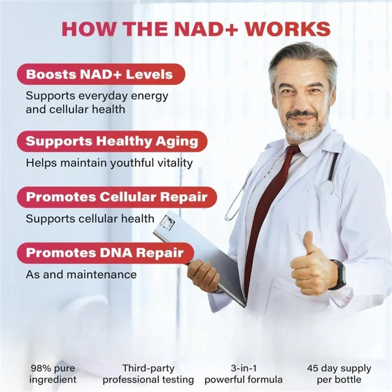 NAD+ Vital Restore – Repair Cells, Daily Energy Boost , Focus & Anti-Aging Support - Image 4