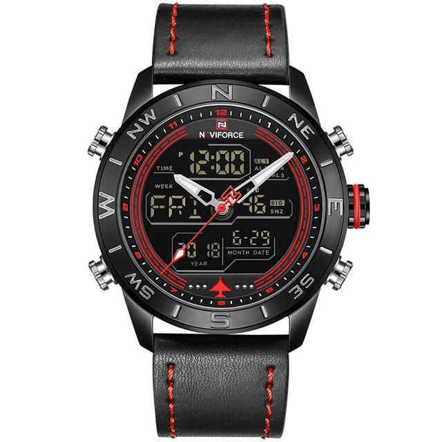 NAVIFORCE Jupiter™ Tactical Water Resistant Analog & Digital Hand Watch - Image 3