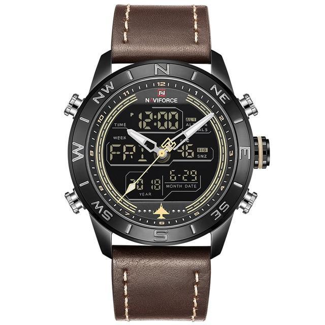 NAVIFORCE Jupiter™ Tactical Water Resistant Analog & Digital Hand Watch - Image 4