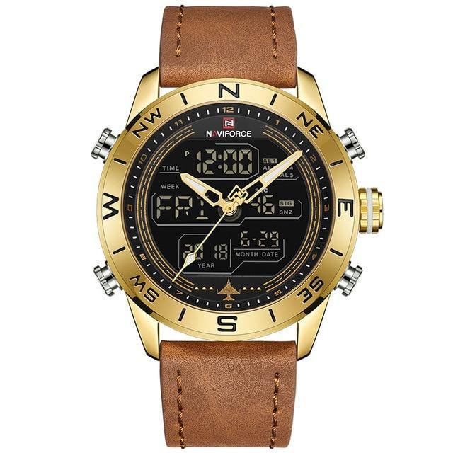 NAVIFORCE Jupiter™ Tactical Water Resistant Analog & Digital Hand Watch - Image 5