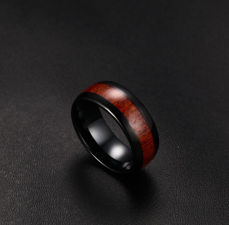 NED -  Men  Ring  Wood Design - Image 4