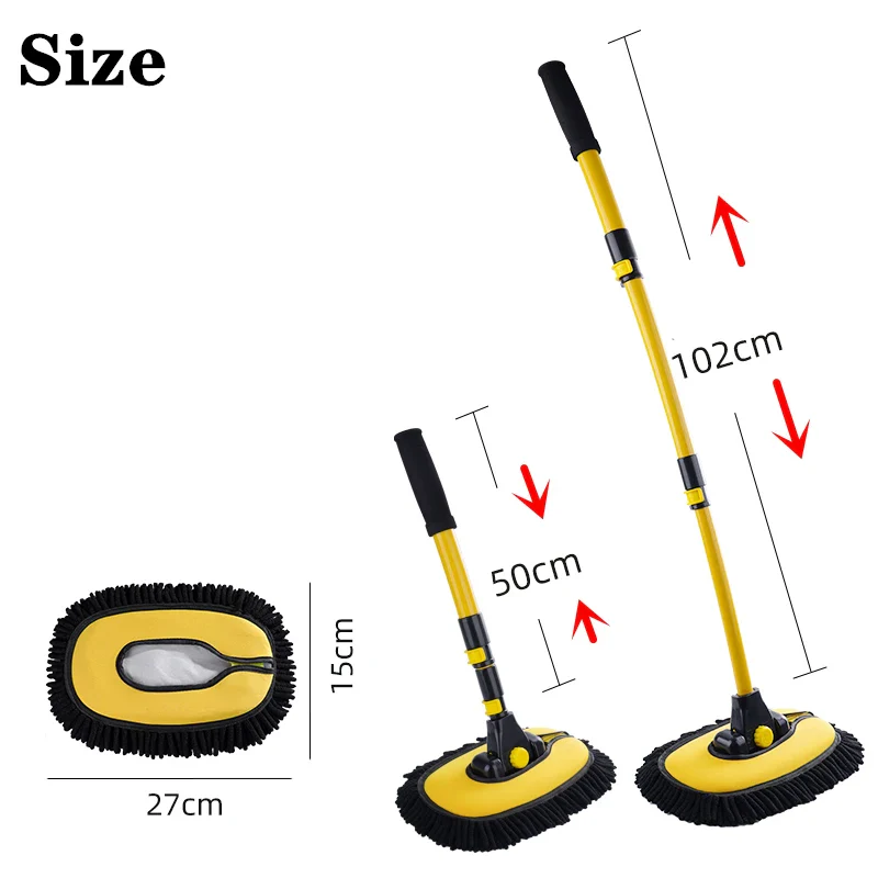 Telescoping Retractable Long Handle Car Wash Mop - Image 12