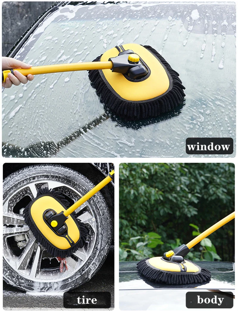 Telescoping Retractable Long Handle Car Wash Mop - Image 20