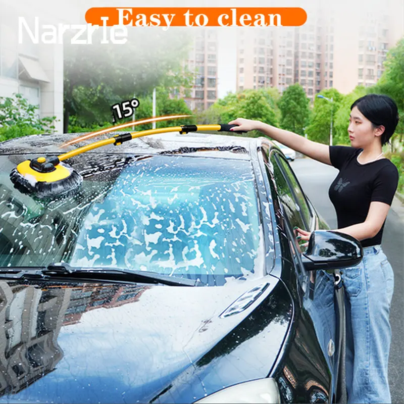 Telescoping Retractable Long Handle Car Wash Mop - Image 4