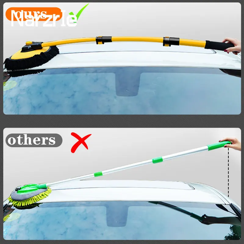 Telescoping Retractable Long Handle Car Wash Mop - Image 5