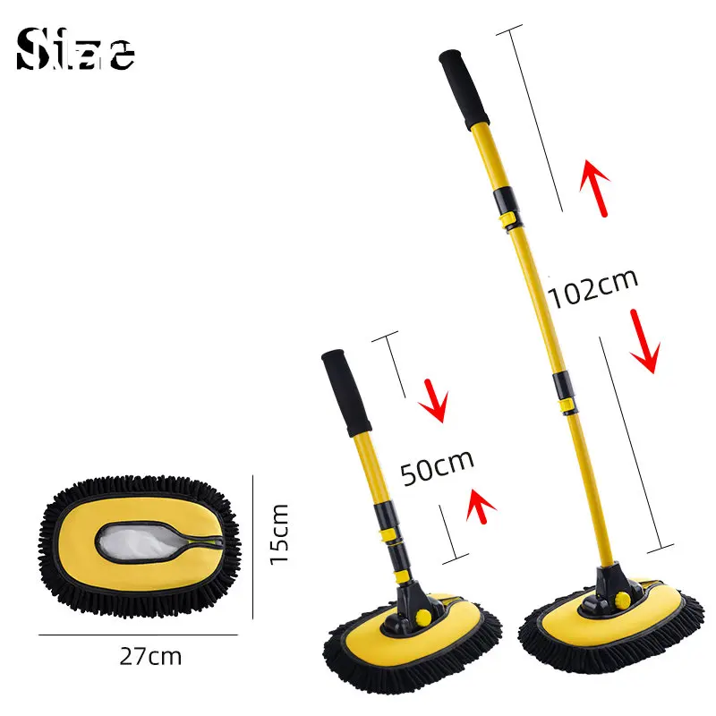 Telescoping Retractable Long Handle Car Wash Mop - Image 6