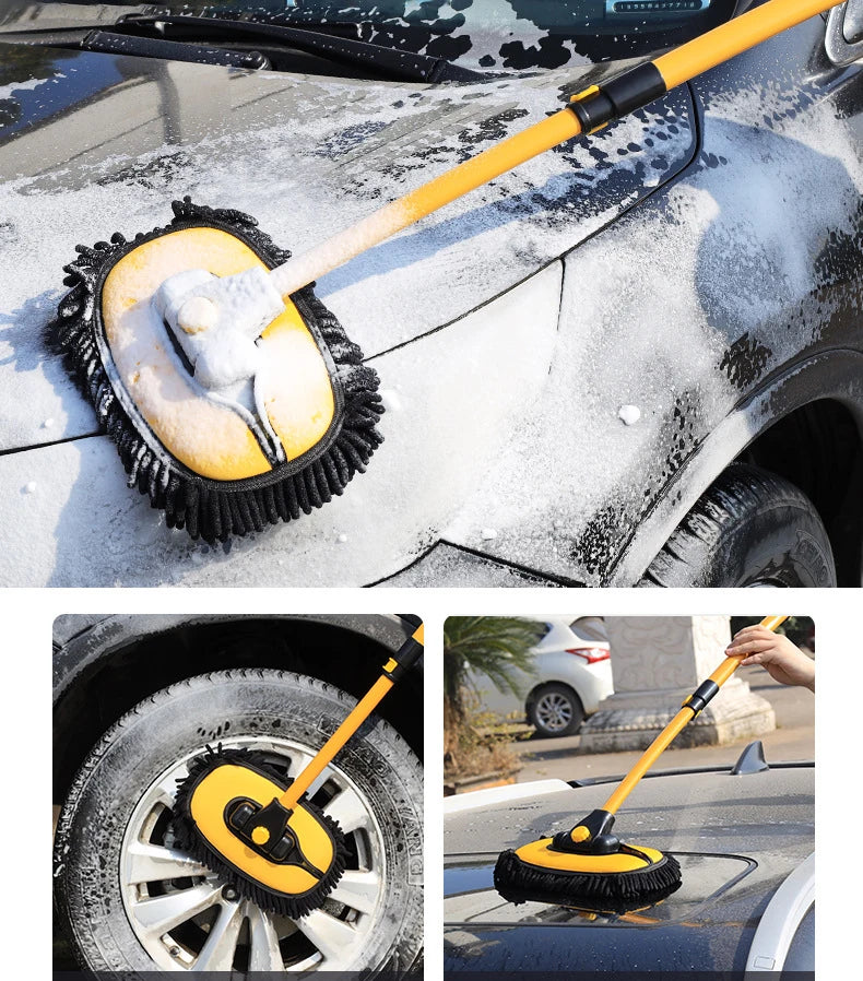 Telescoping Retractable Long Handle Car Wash Mop - Image 8