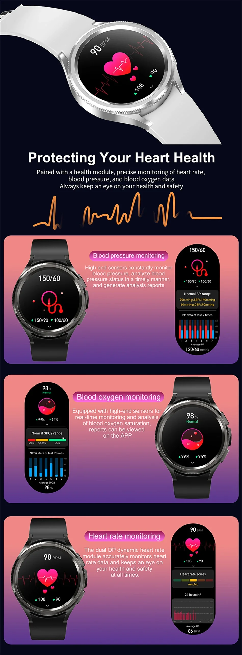 Classic Bluetooth Call Health Monitoring Smartwatch For Android & iOS - Image 13