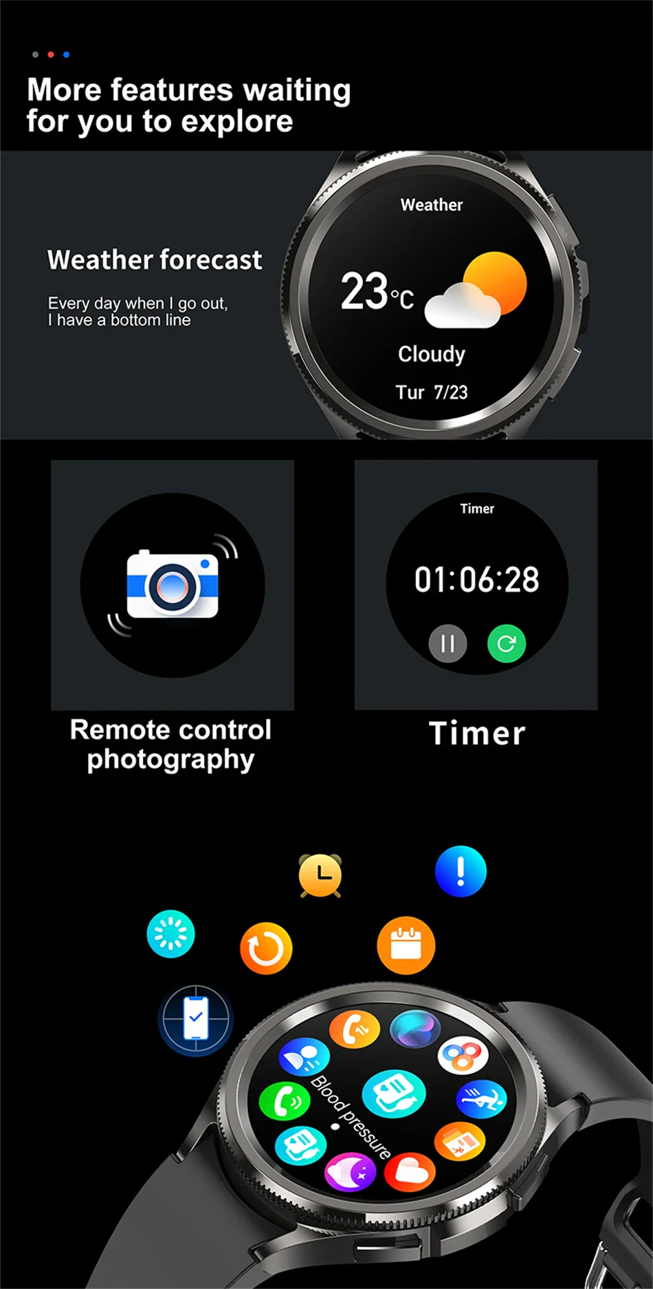 Classic Bluetooth Call Health Monitoring Smartwatch For Android & iOS - Image 24