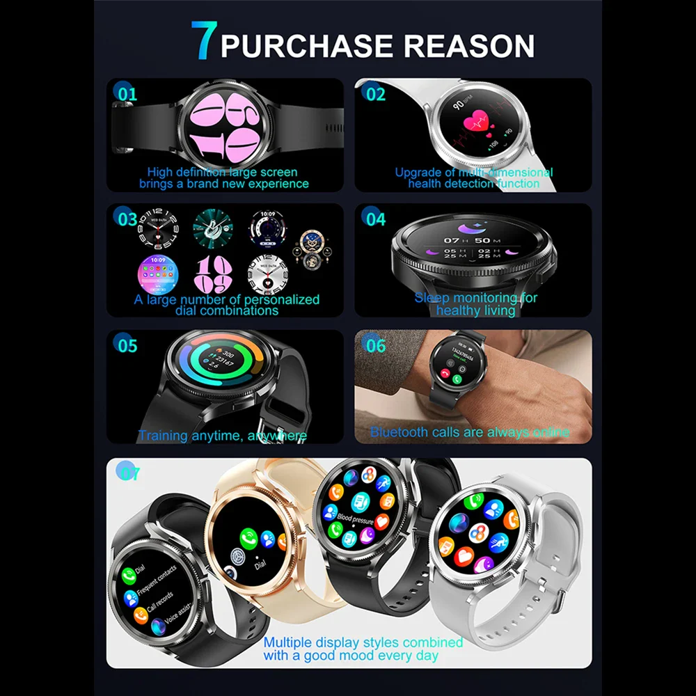 Classic Bluetooth Call Health Monitoring Smartwatch For Android & iOS - Image 3