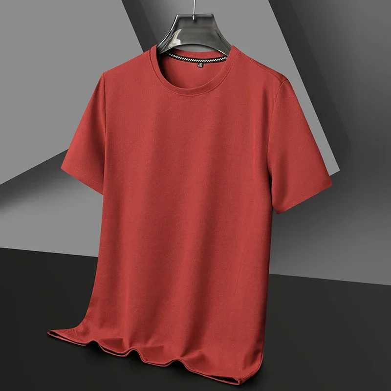 Summer 3D Waffle-Knit Crew Neck T-Shirt – Breathable & Soft - Image 33