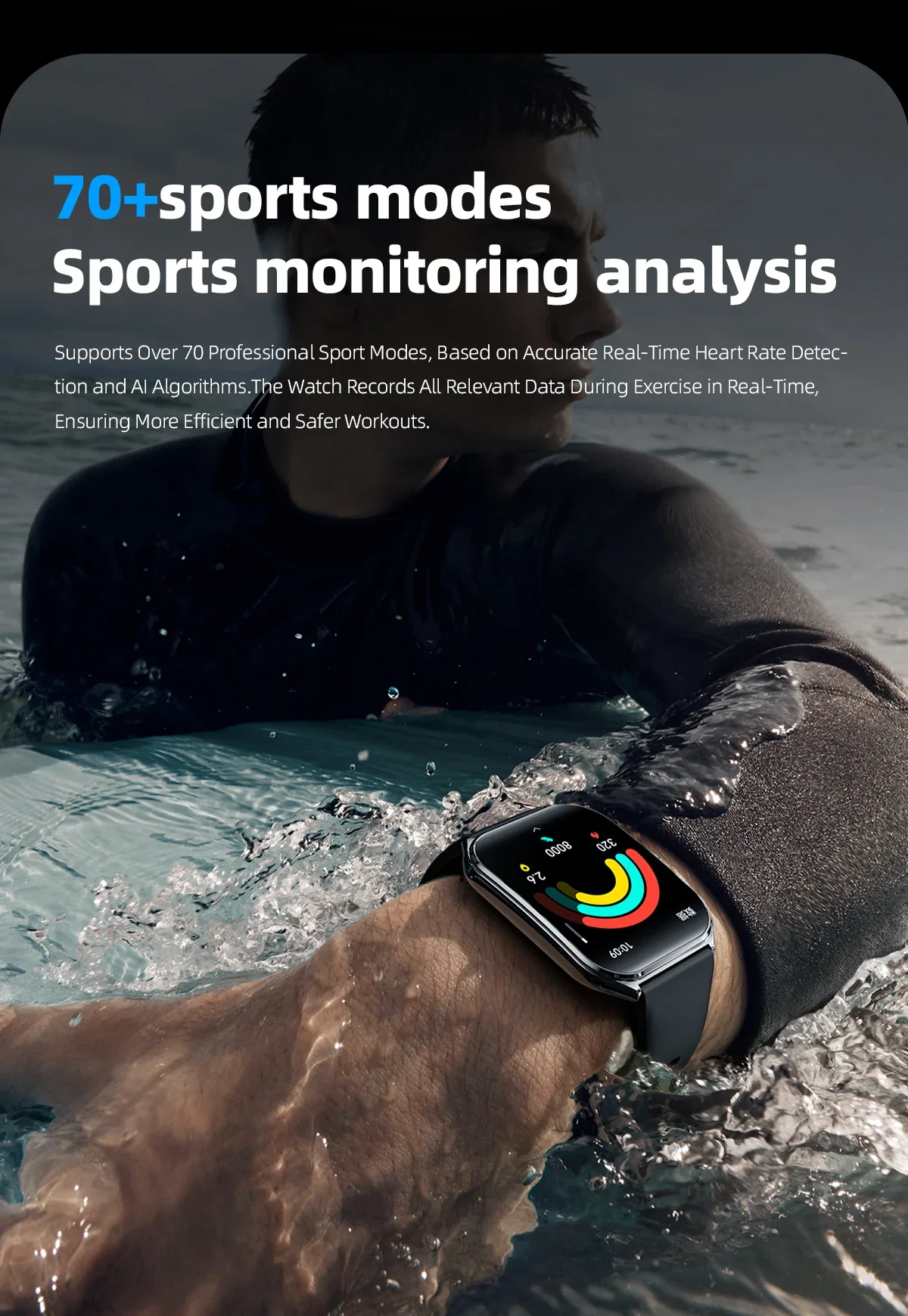 Ultra-Thin and Lightweight Brilliant 1.96” AMOLED Display Health Monitoring Smartwatch - Image 14