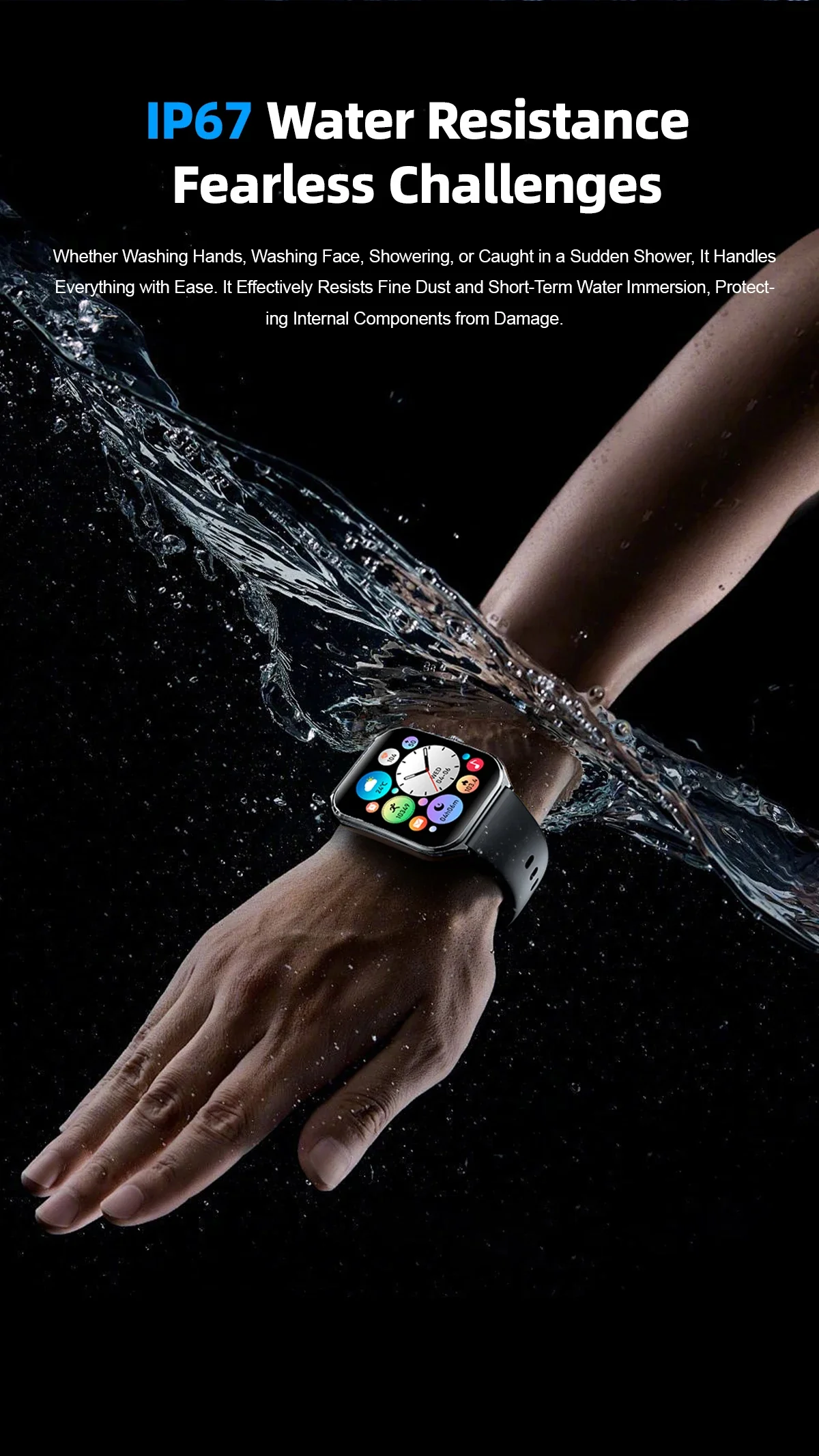 Ultra-Thin and Lightweight Brilliant 1.96” AMOLED Display Health Monitoring Smartwatch - Image 19