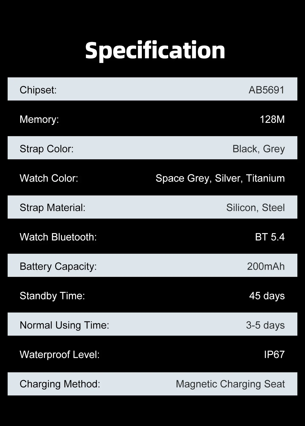 Ultra-Thin and Lightweight Brilliant 1.96” AMOLED Display Health Monitoring Smartwatch - Image 21