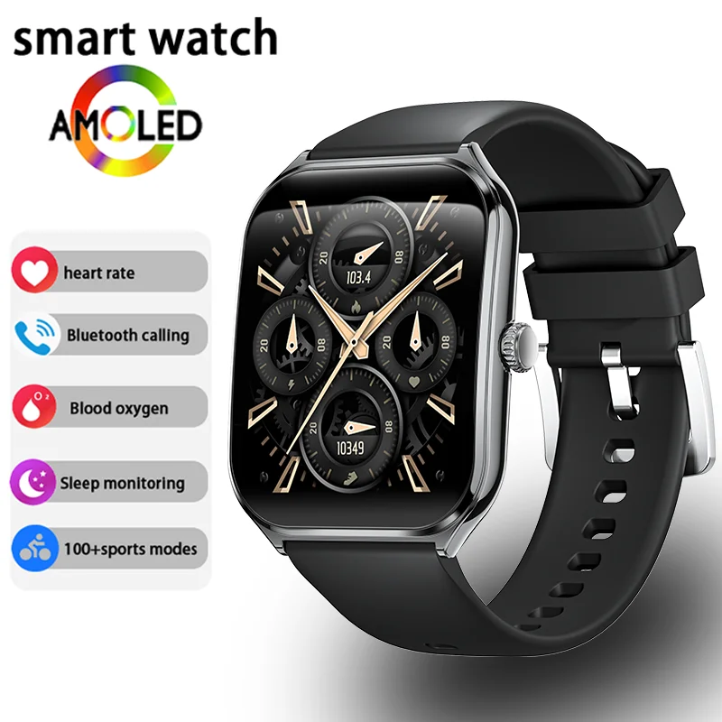 Ultra-Thin and Lightweight Brilliant 1.96” AMOLED Display Health Monitoring Smartwatch - Image 22