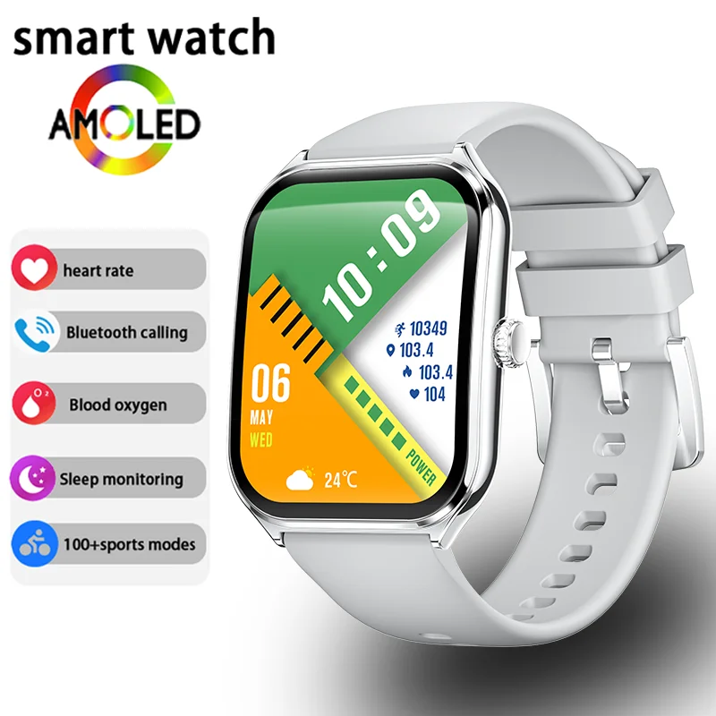 Ultra-Thin and Lightweight Brilliant 1.96” AMOLED Display Health Monitoring Smartwatch - Image 23