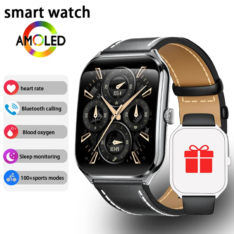 Ultra-Thin and Lightweight Brilliant 1.96” AMOLED Display Health Monitoring Smartwatch - Image 24
