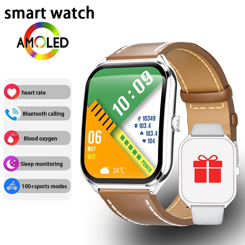 Ultra-Thin and Lightweight Brilliant 1.96” AMOLED Display Health Monitoring Smartwatch - Image 25