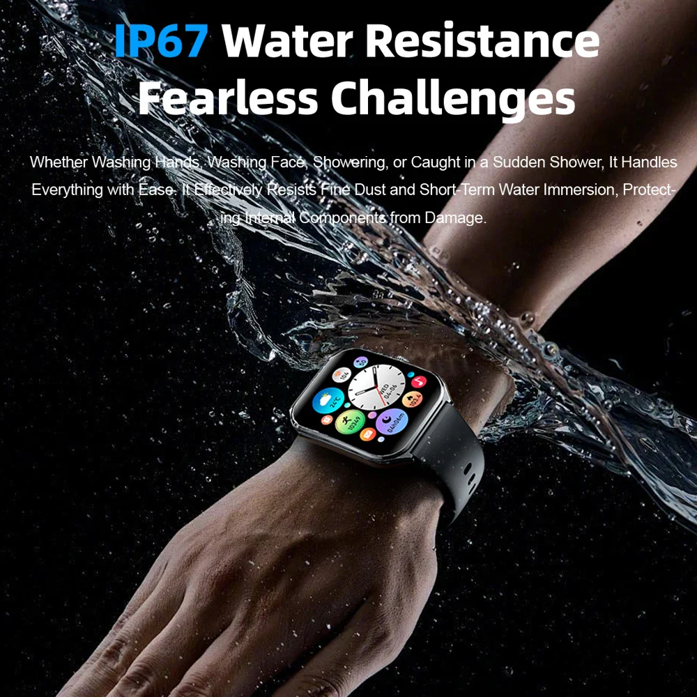 Ultra-Thin and Lightweight Brilliant 1.96” AMOLED Display Health Monitoring Smartwatch - Image 5