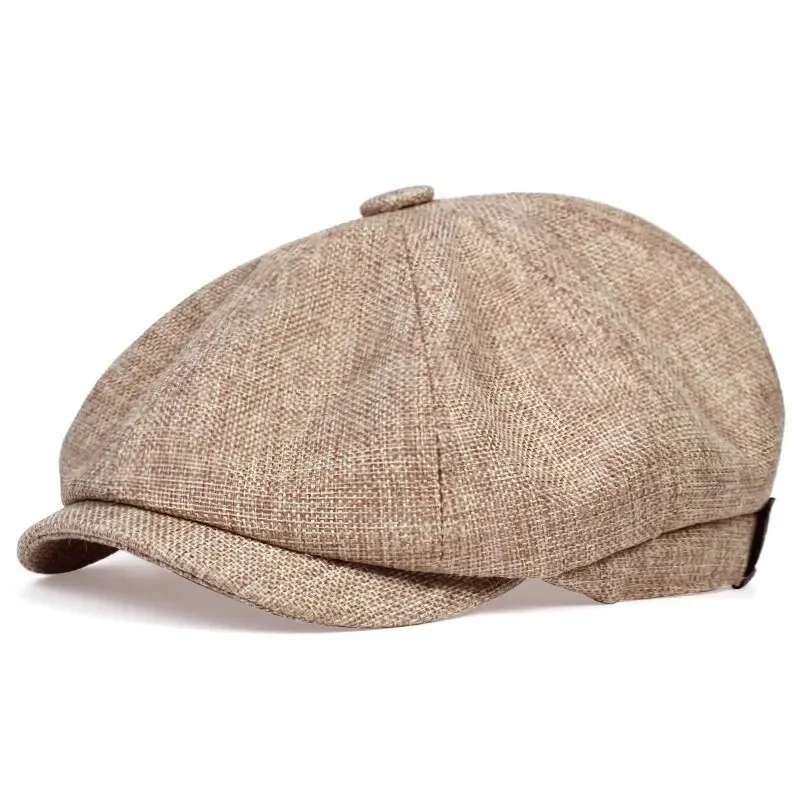 Retro Gatsby Style Classic 8-Panel Design Premium Twill Cotton Fabric Newsboy Cap - Image 9