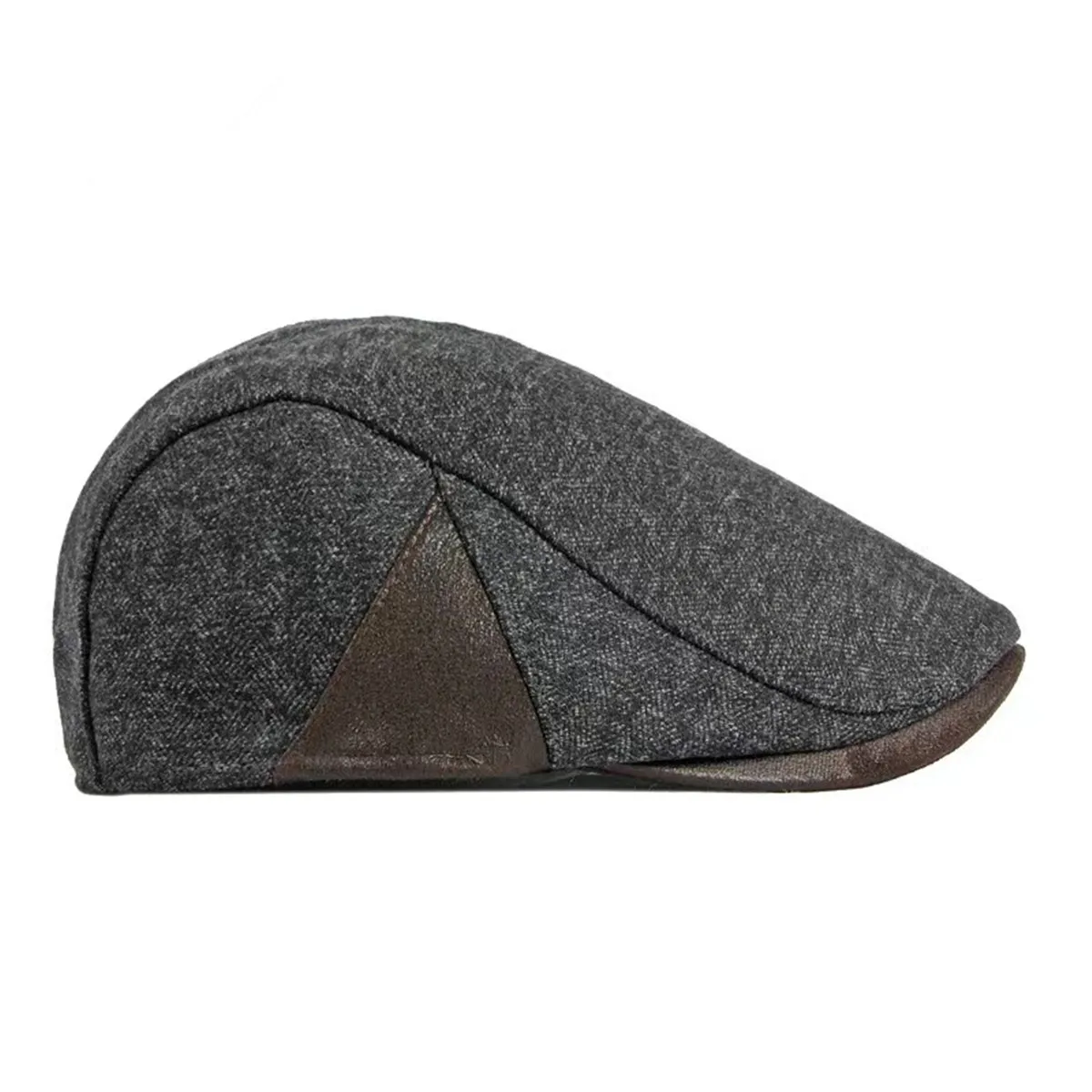 Spring & Autumn Adjustable Retro Flat Cap with Side Triangle Accent - Image 4
