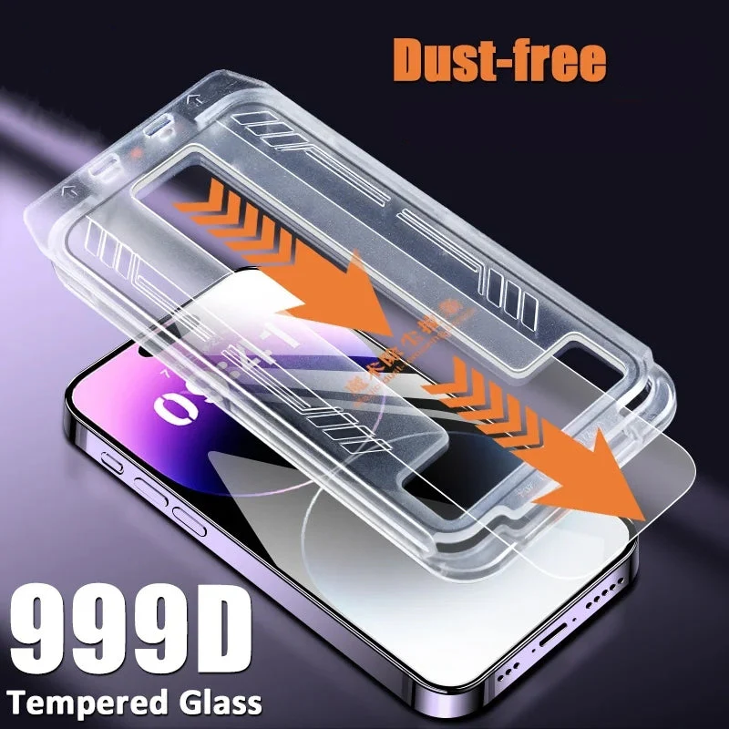 One-Click EZ Installation HD Clarity Tempered Glass Oleophobic Coating Screen Protector (3pcs) - Image 10