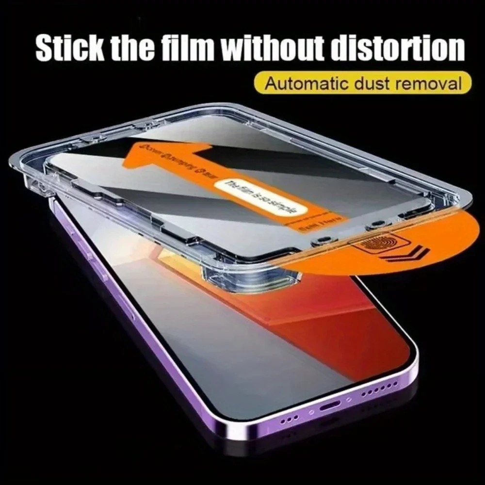 One-Click EZ Installation HD Clarity Tempered Glass Oleophobic Coating Screen Protector (3pcs) - Image 8