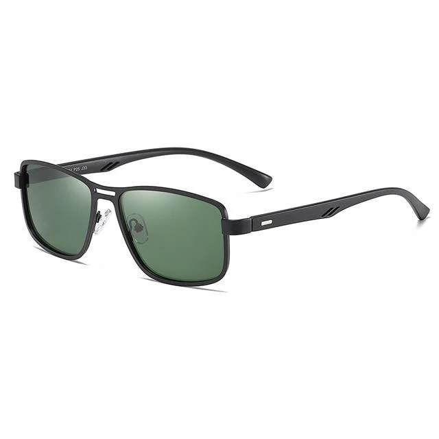 NO.ONEPAUL™ Metal Squared Frame Polarized Sunglasses for Men - Image 3