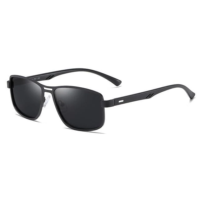NO.ONEPAUL™ Metal Squared Frame Polarized Sunglasses for Men - Image 7