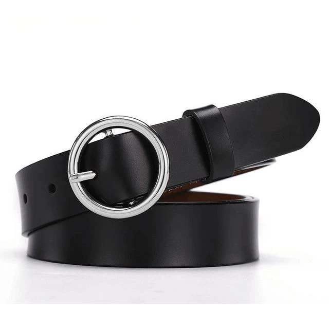 NO.ONEPAUL™ Women's Ring Buckle Genuine Leather Belt - Image 5