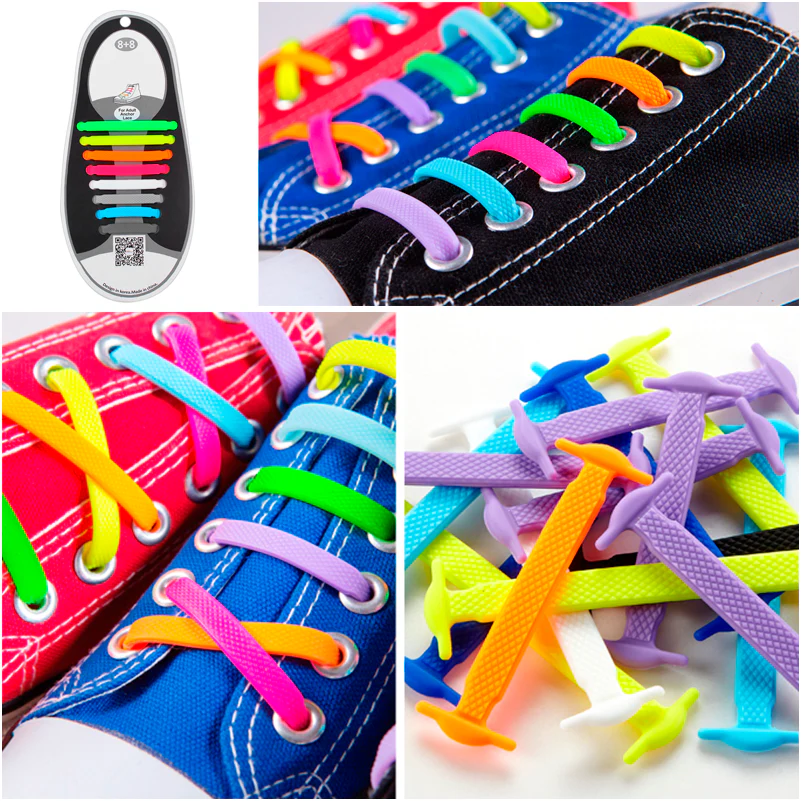 QuickLace - No Tie Silicone Shoelaces (16pcs set) - Image 21