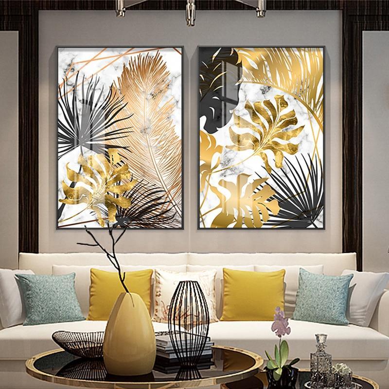 Nordic Style Botanical Canvas Wall Art