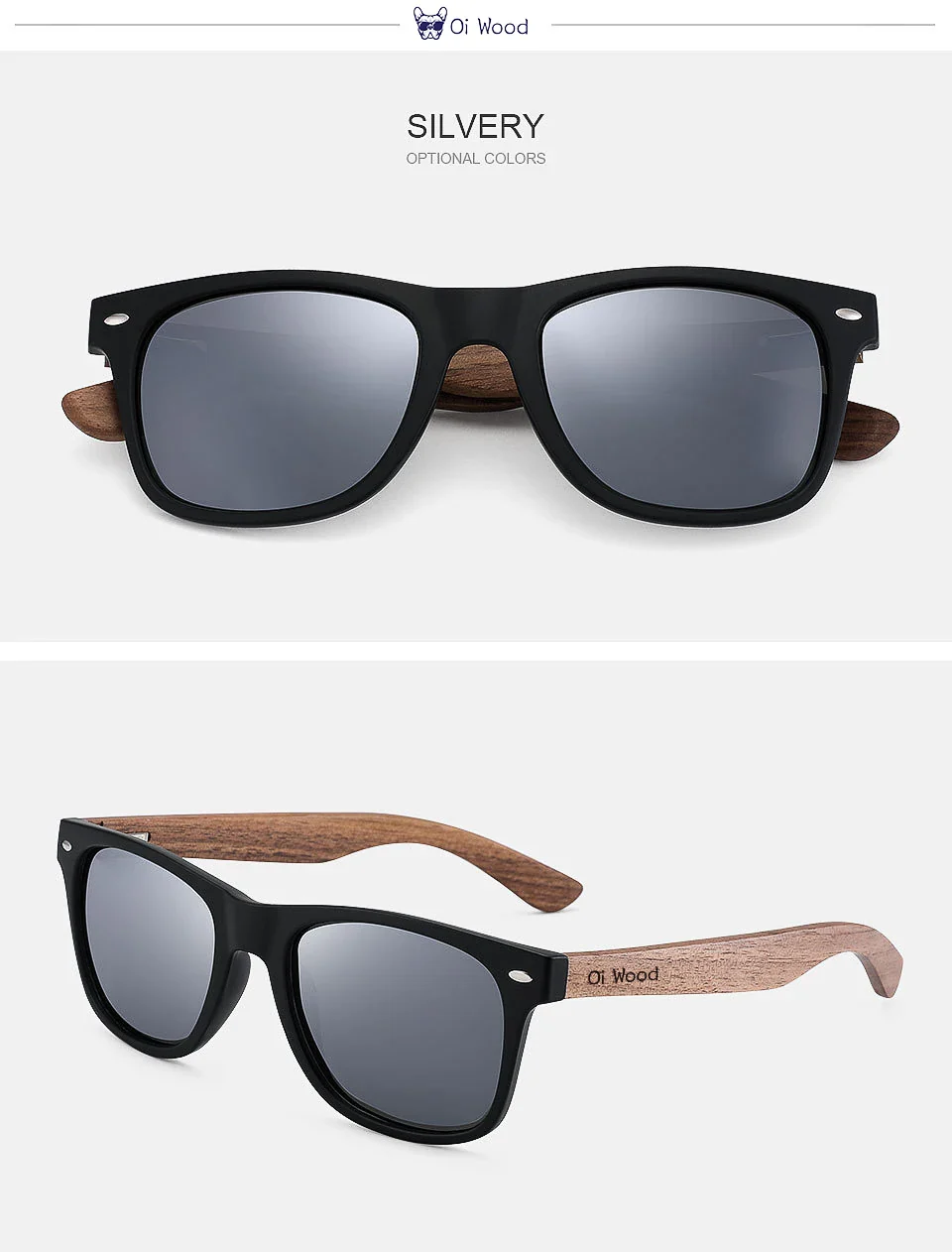 HD Polarized UV400 Full Glare Barrier Natural Wooden Anti-Impact Sunglasses - Image 12