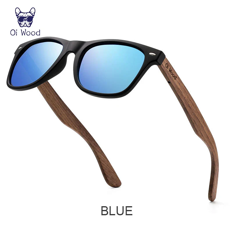 HD Polarized UV400 Full Glare Barrier Natural Wooden Anti-Impact Sunglasses - Image 18