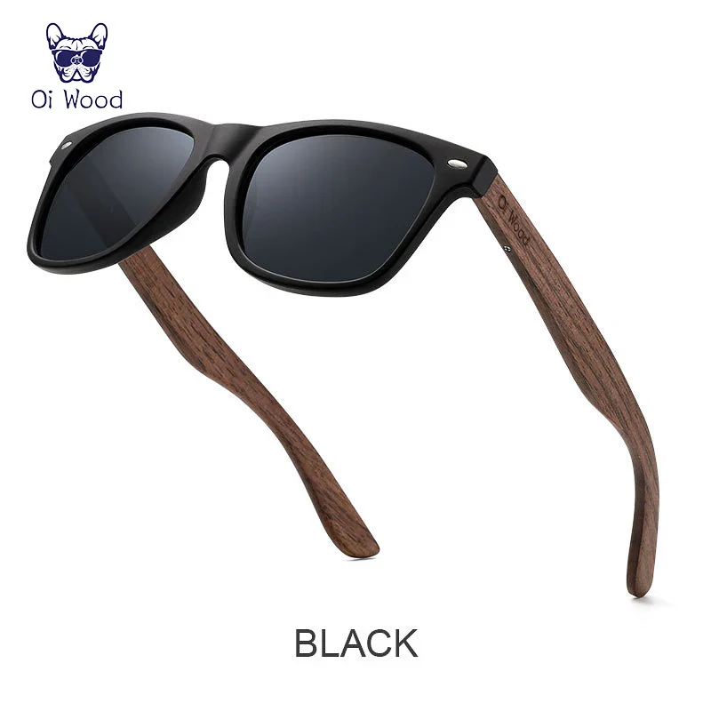 HD Polarized UV400 Full Glare Barrier Natural Wooden Anti-Impact Sunglasses - Image 19