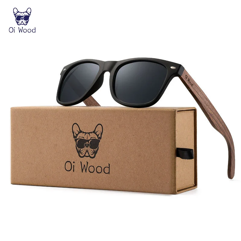 HD Polarized UV400 Full Glare Barrier Natural Wooden Anti-Impact Sunglasses - Image 2