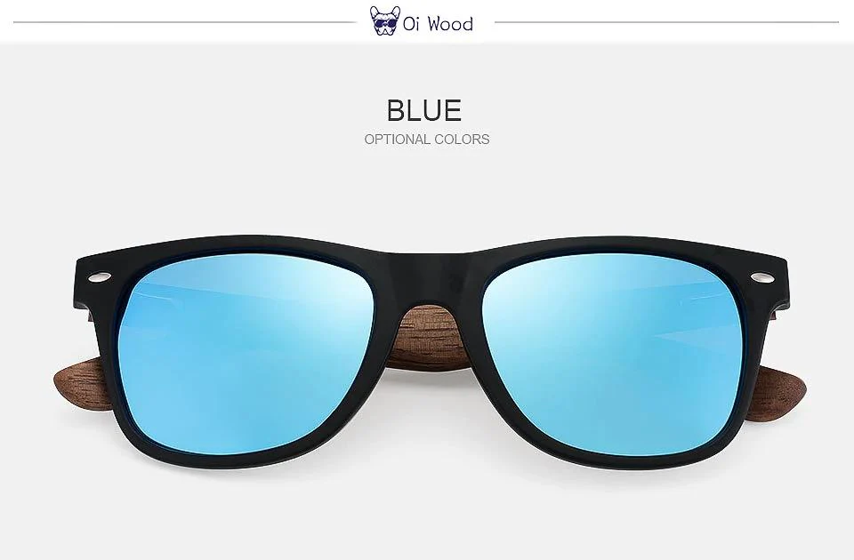 HD Polarized UV400 Full Glare Barrier Natural Wooden Anti-Impact Sunglasses - Image 22