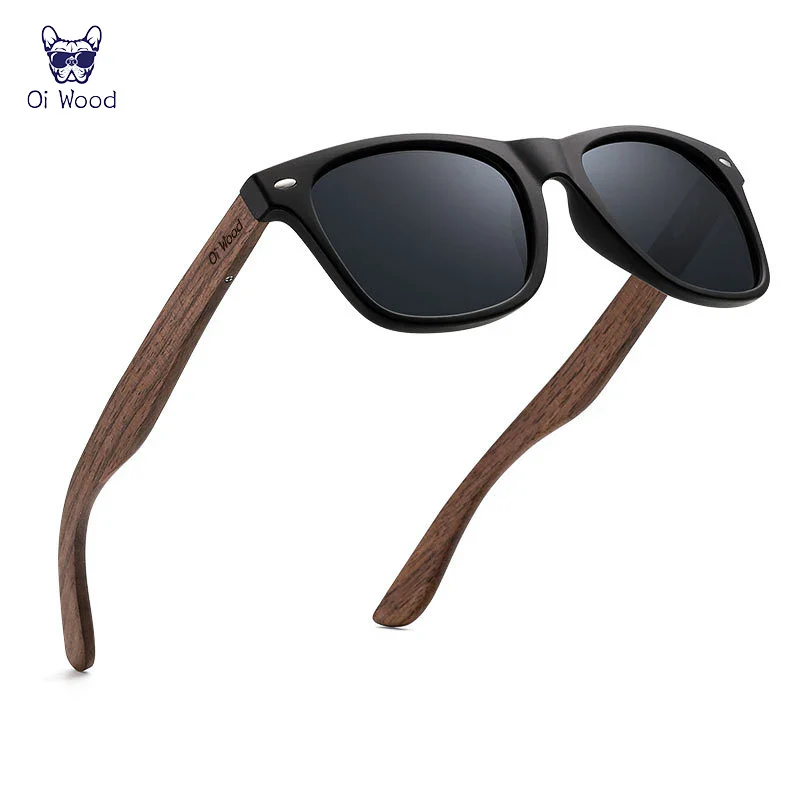 HD Polarized UV400 Full Glare Barrier Natural Wooden Anti-Impact Sunglasses - Image 4