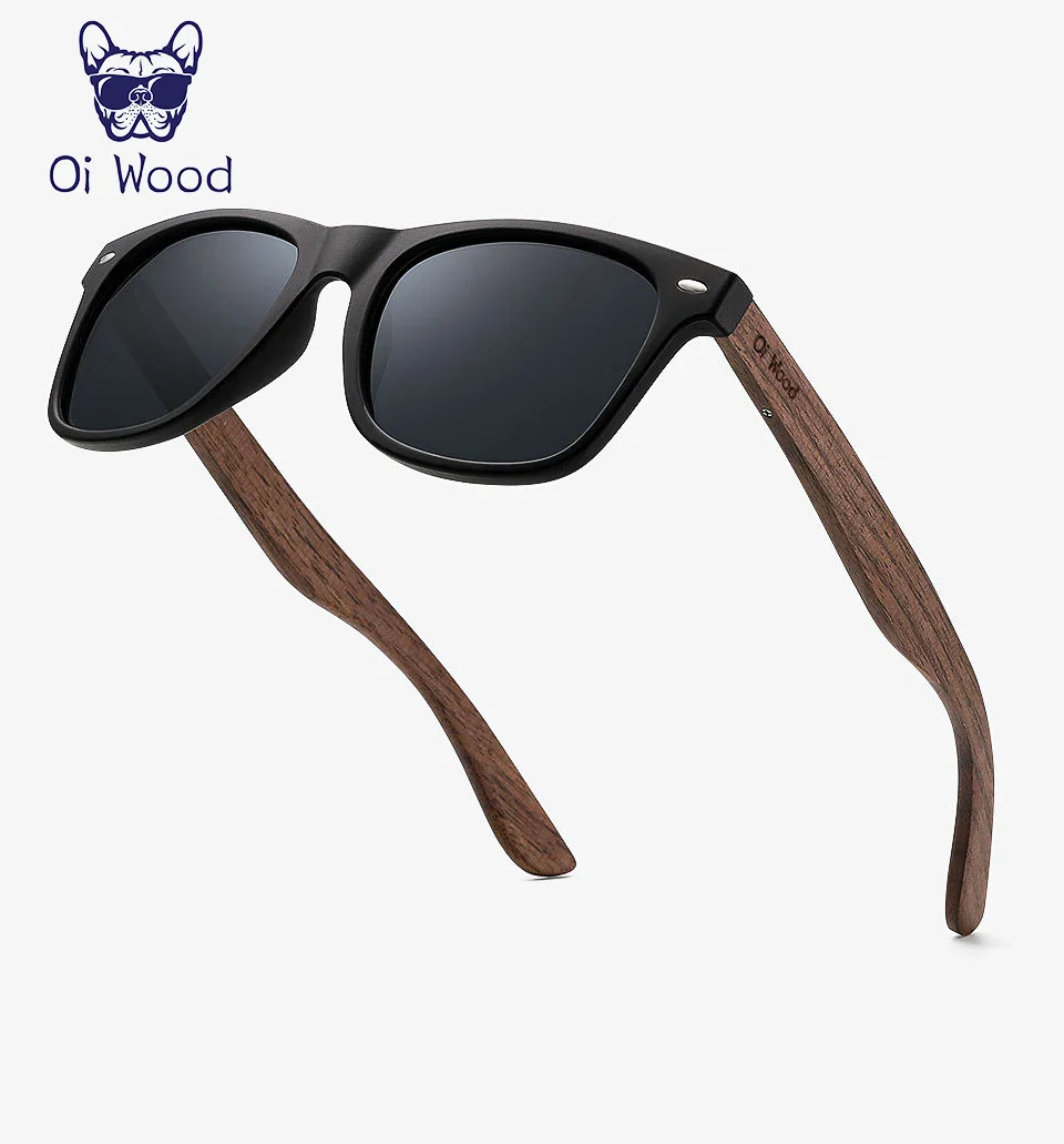 HD Polarized UV400 Full Glare Barrier Natural Wooden Anti-Impact Sunglasses - Image 7