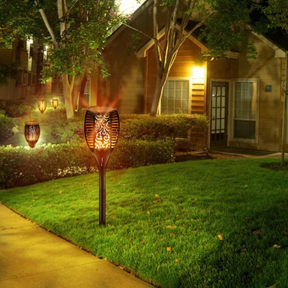 Outdoor LED Solar Waterproof Flame Torch Light - Image 4
