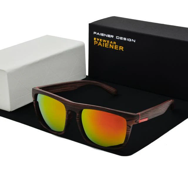 PAIENER™ Wood-Pattern Polarized Unisex Sunglasses - Image 2