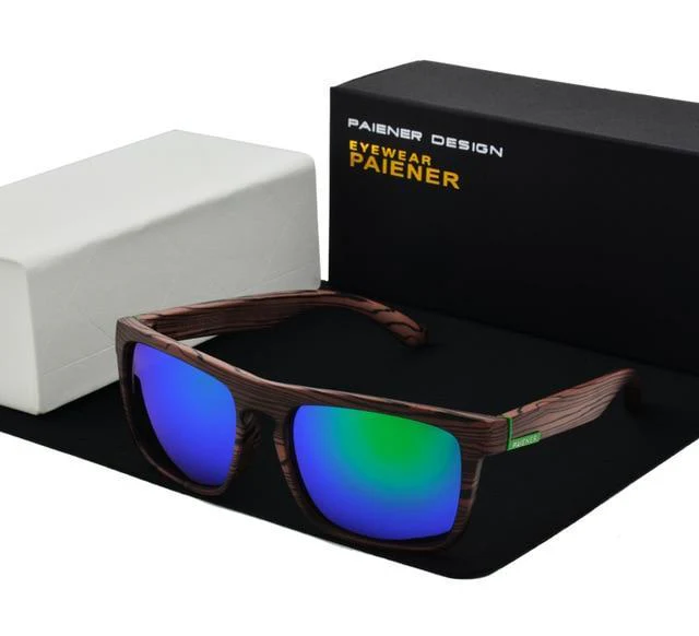PAIENER™ Wood-Pattern Polarized Unisex Sunglasses - Image 3