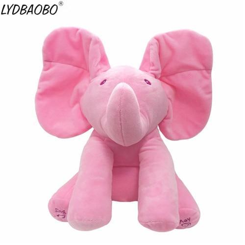 Peek-a-boo Interactive Elephant Plush Dolls - Image 3