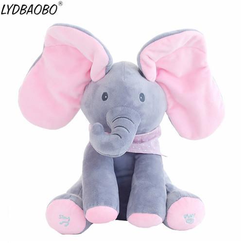 Peek-a-boo Interactive Elephant Plush Dolls - Image 4