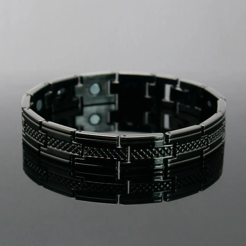 PET-  Black Stainless Steel Bracelet - Image 4