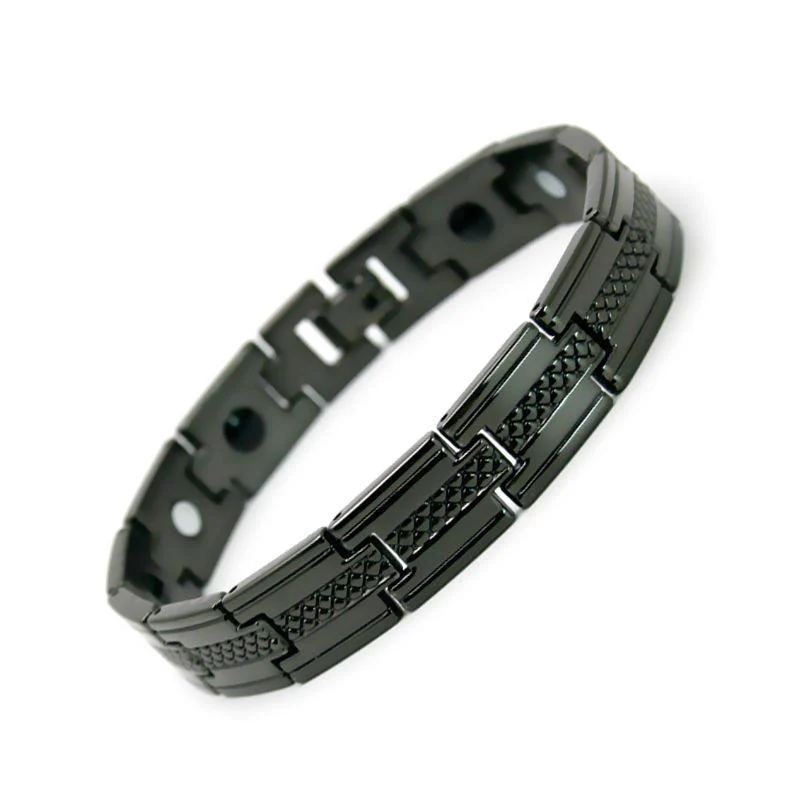 PET-  Black Stainless Steel Bracelet - Image 7